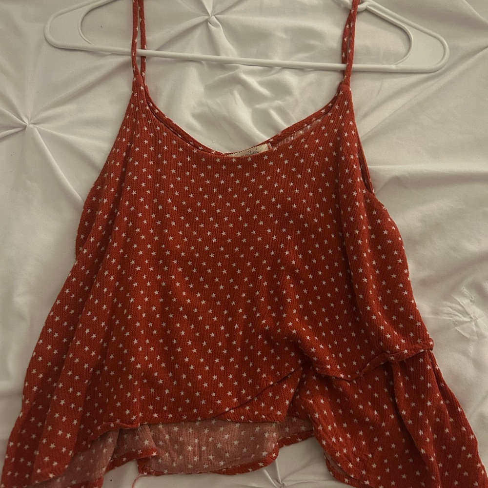 Mishka Red Starry Camisole Top